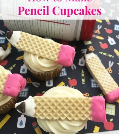 Pencil cupcakes