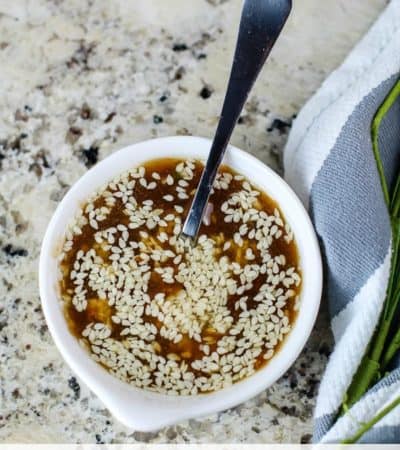 Asian Salad Dressing Recipe with Sesame Seeds
