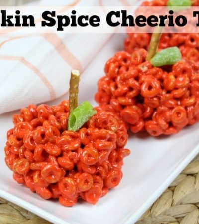 Pumpkin spice Cheerio treats