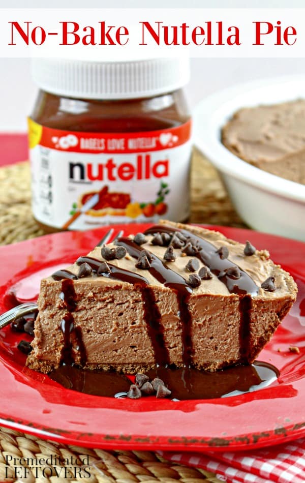 No-bake Nutella Pie Recipe