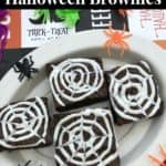 How to make Spider Web Brownies for Halloween