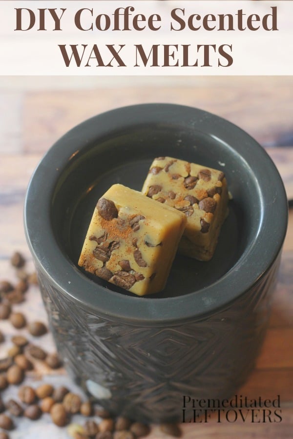 DIY Coffee Scented Wax Melts with Real Coffee Beans