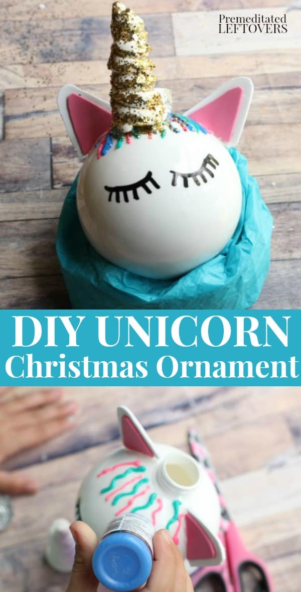 Unicorn Ornament Tutorial Easy Diy Christmas T Idea