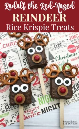 Rudolph the Red-Nosed Reindeer Rice Krispie Treats Recipe