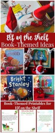 Quick and easy Elf on the Shelf ideas using children's literature.