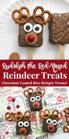 Rudolph the Red-Nosed Reindeer Rice krispie Treats recipe