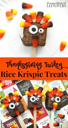 Turkey Rice Krispie Treats Recipe - An easy Thanksgiving treat