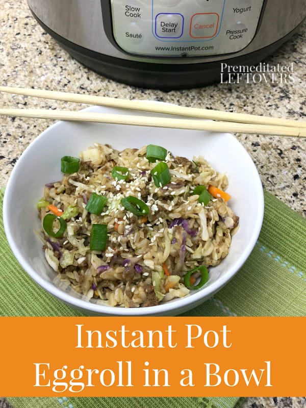 Instant Pot Beef Egg Roll in a Bowl Recipe