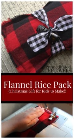 homemade flannel rice pack