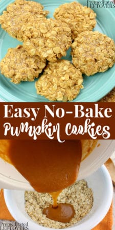 Easy no-bake pumpkin cookies recipe
