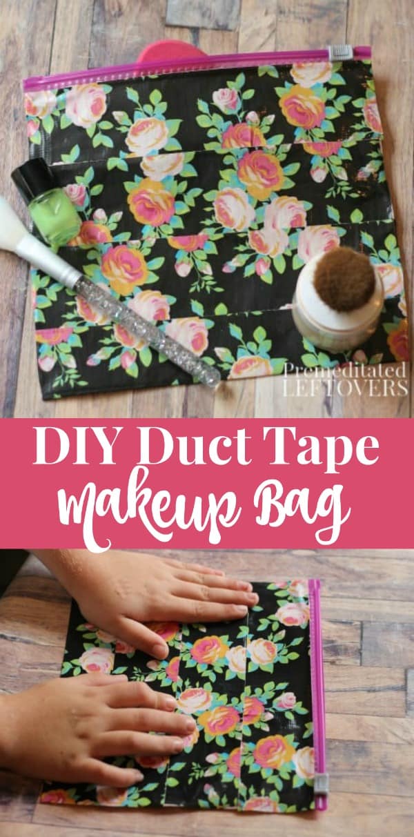 DIY Duct Tape Makeup Bag Tutorial - An easy gift for kids to make!