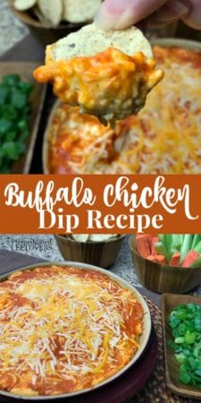 Easy Buffalo Chicken Dip Recipe - Directions for baking it or cooking it in a Crock Pot