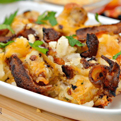 Loaded Bacon Ranch Tater Tot Casserole