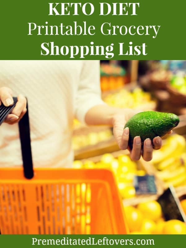 Printable Keto Diet Grocery List