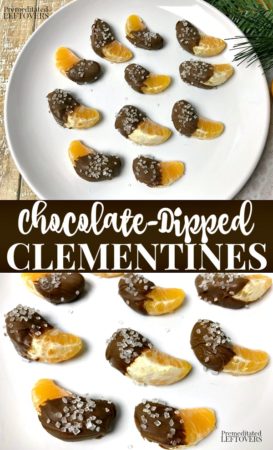 The combination of fresh tart fruit and chocolate in this easy Chocolate-Dipped Clementines Recipe creates a healthy snack that you'll love!