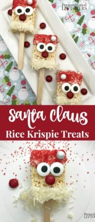 Santa Claus Rice Krispie Treats recipe and directions