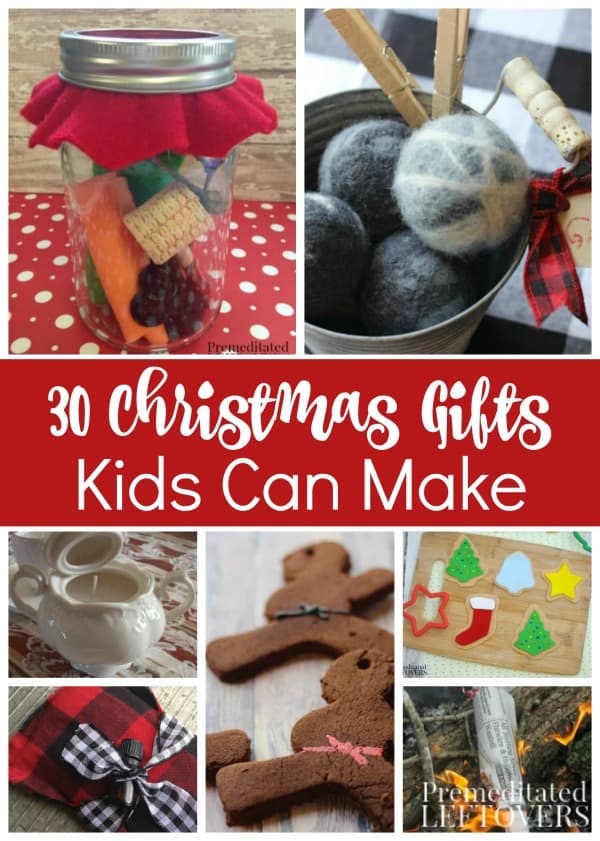 Do something a little different, let your kids make gifts for everyone. This list of 30 Christmas Gifts Kids Can Make covers everyone on their gift list!