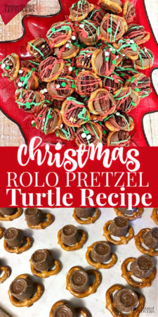 Christmas Rolo pretzel turtles
