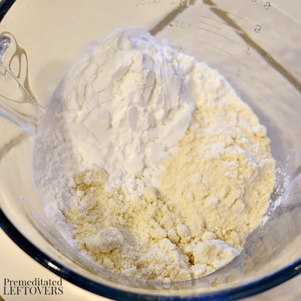 grain-free pancake flour mixture made with almond flour, tapioca flour, and coconut flour