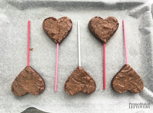 valentine's day chocolate brownie pops recipe