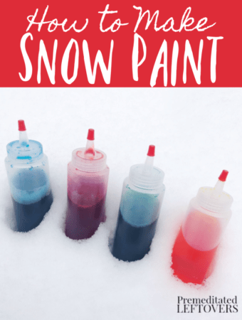 How To Make Snow Paint- Winter Activity For Kids