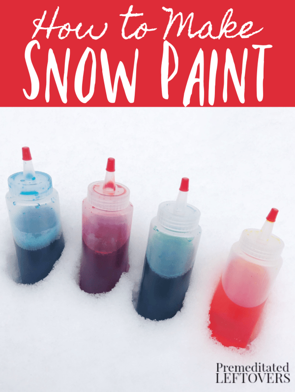 HOW TO MAKE SNOW PAINT