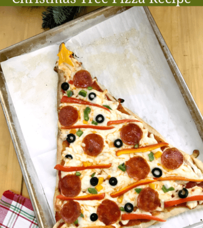 semi homemade christmas pizza
