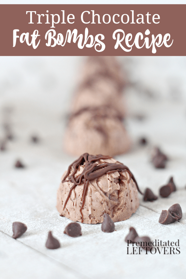 triple chocolate fat bombs recipe - a keto diet dessert idea