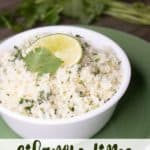 Cilantro lime cauliflower rice Recipe - A low-carb side dish!