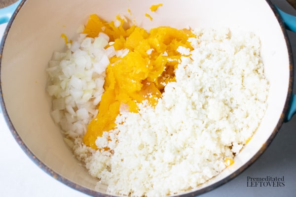 pumpkin cauliflower rice soup recipe