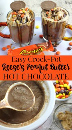 Easy Slow Cooker Reese's Peanut Butter Hot Chocolate Recipe
