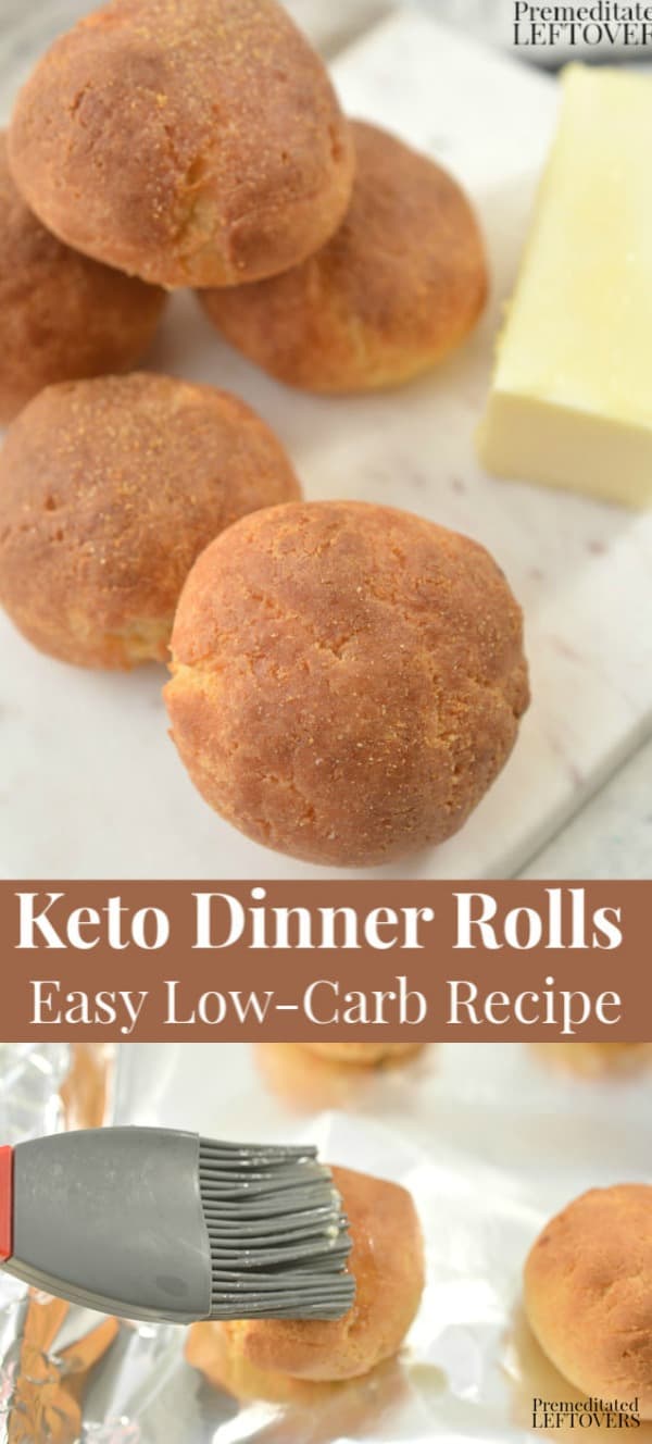 Garlic Dusted Keto Dinner Rolls Recipe - Low-Carb Bread Option