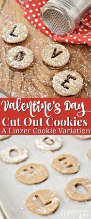 Valentine's Day cut out cookie recipe - a Linzer Cookies variation