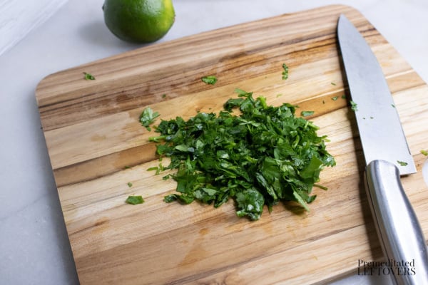 cilantro lime rice chopped cilantro
