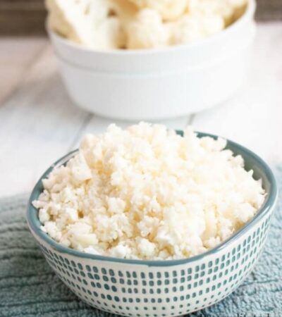 how to make cauliflower rice.