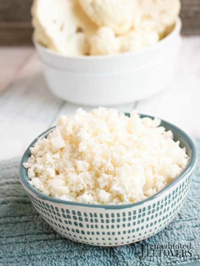 How to Make Healthy Cauliflower Rice Story