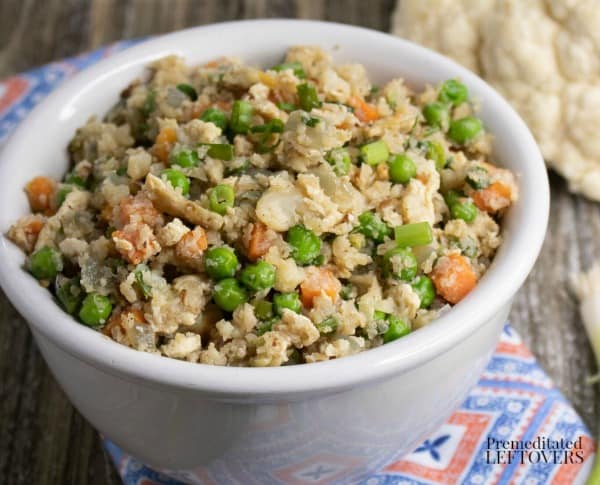 low carb fried cauliflower rice recipe