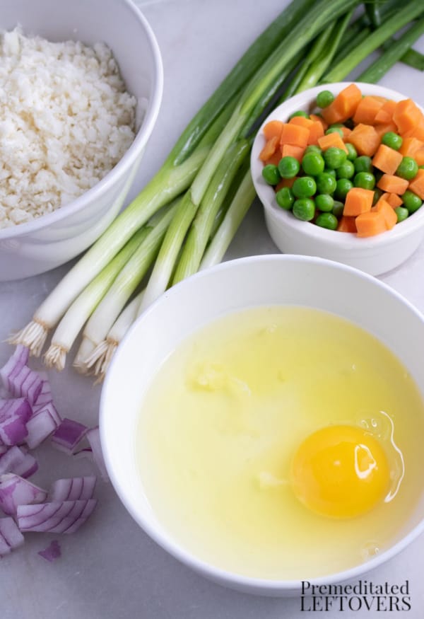 fried cauliflower rice ingredients