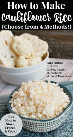 How to make cauliflower rice.