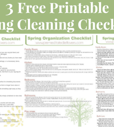 3 Free Printable Spring Cleaning Checklists