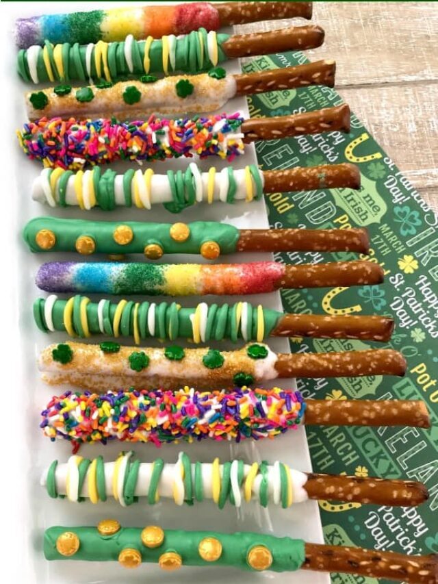 St. Patrick’s Day Chocolate Covered Pretzels – Story