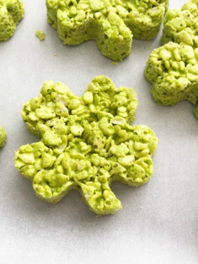 Fun Shamrock Rice Krispie Treats Story