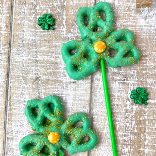 Shamrock Pretzel Pops Recipe for St. Patrick's Day