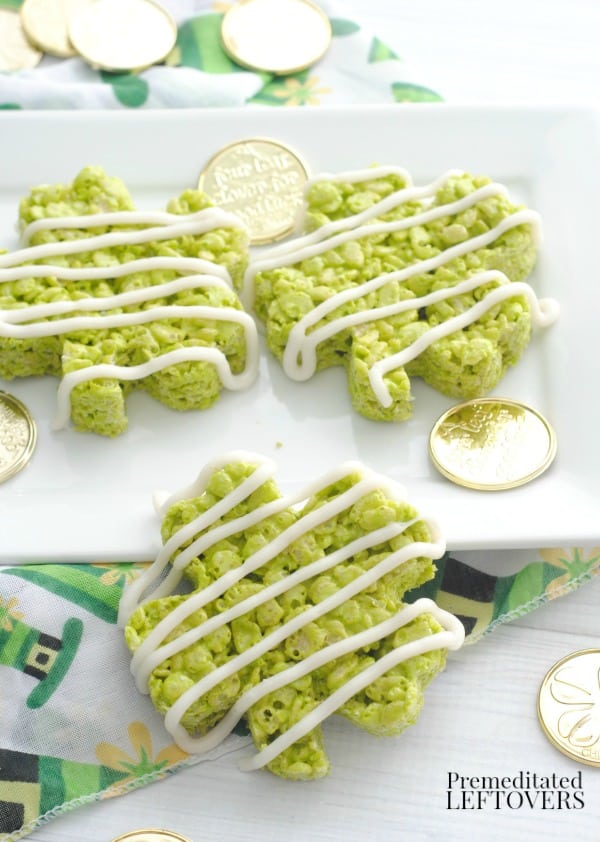 Shamrock Rice Krispie Treats Recipe