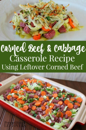 Corned Beef and Cabbage Casserole Recipe using leftover Corned Beef and Hashbrowns