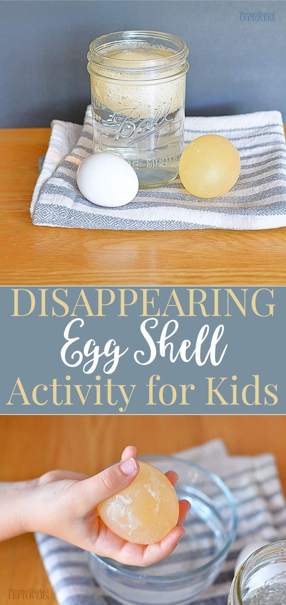 Fun disappearing egg shell activity for kids