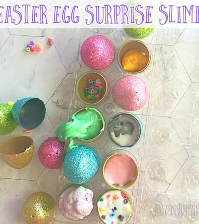 easter eggs filled with slime