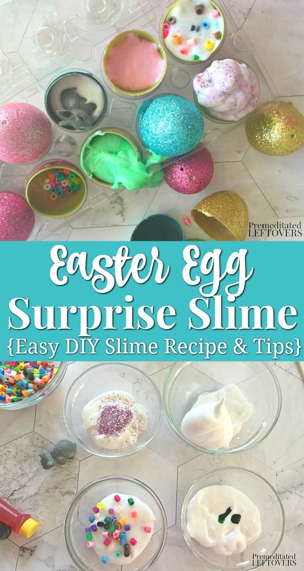 Easter Egg Surprise Slime - basic slime recipe with variations