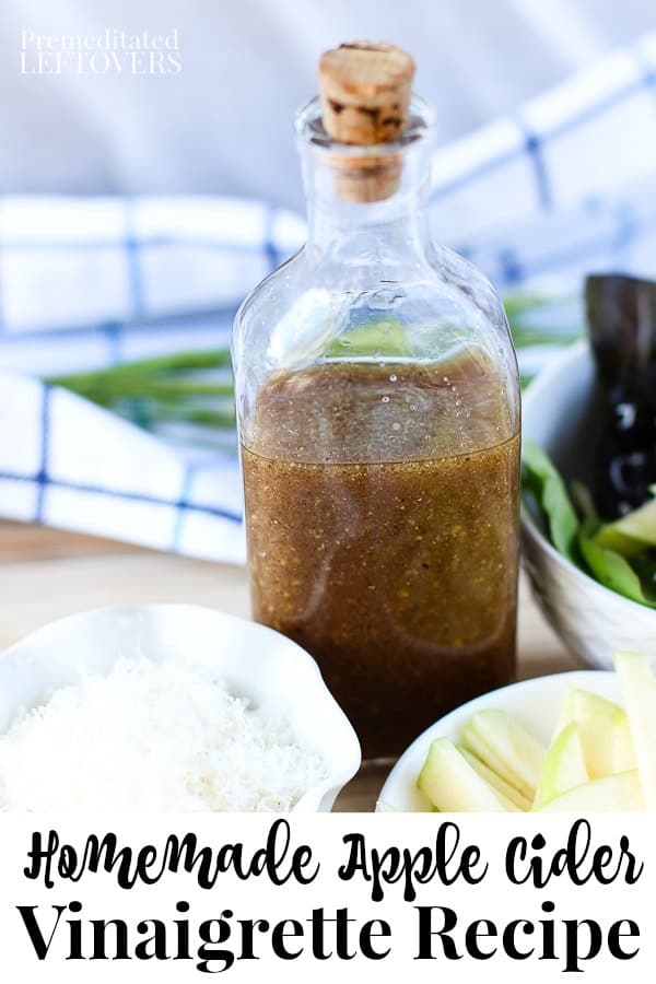 Homemade Apple Cider Vinaigrette Recipe using only 5 ingredients!