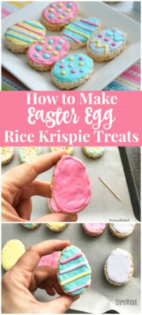 How to make Easter Egg Rice krispie Treats - Recipe and step by step tutorial